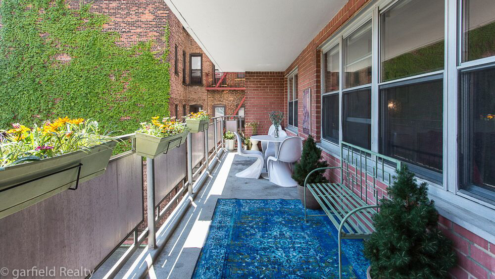 Balcony after staging