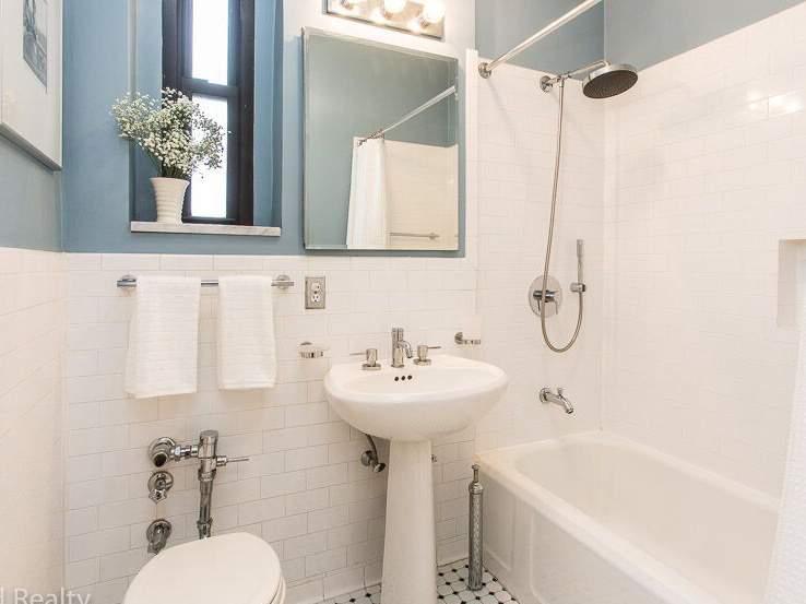 Bathroom after staging