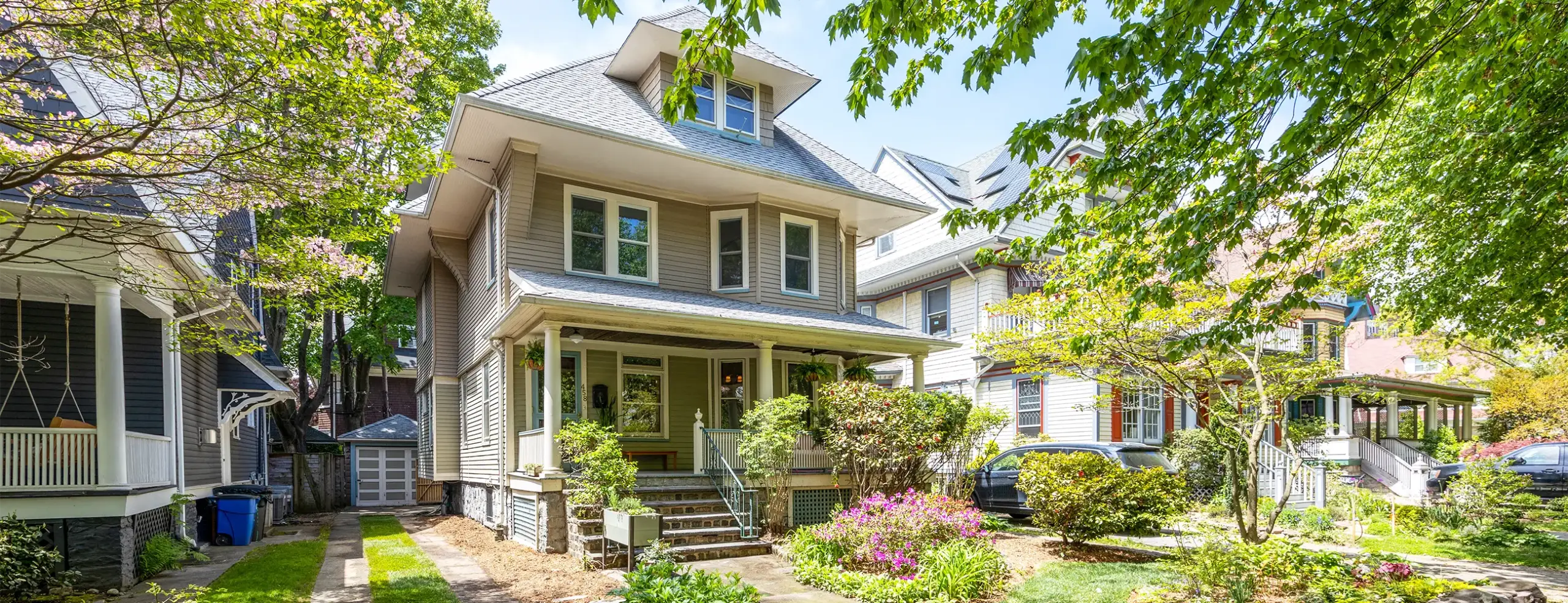 Freestanding Brooklyn home with verdant yard