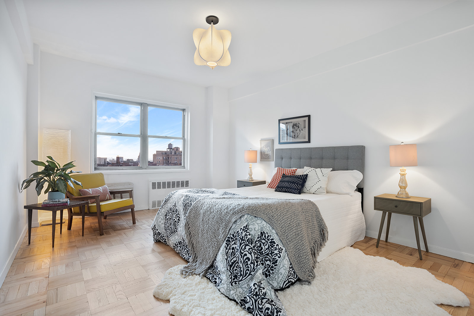 10 Plaza St. East 8B Bedroom after staging