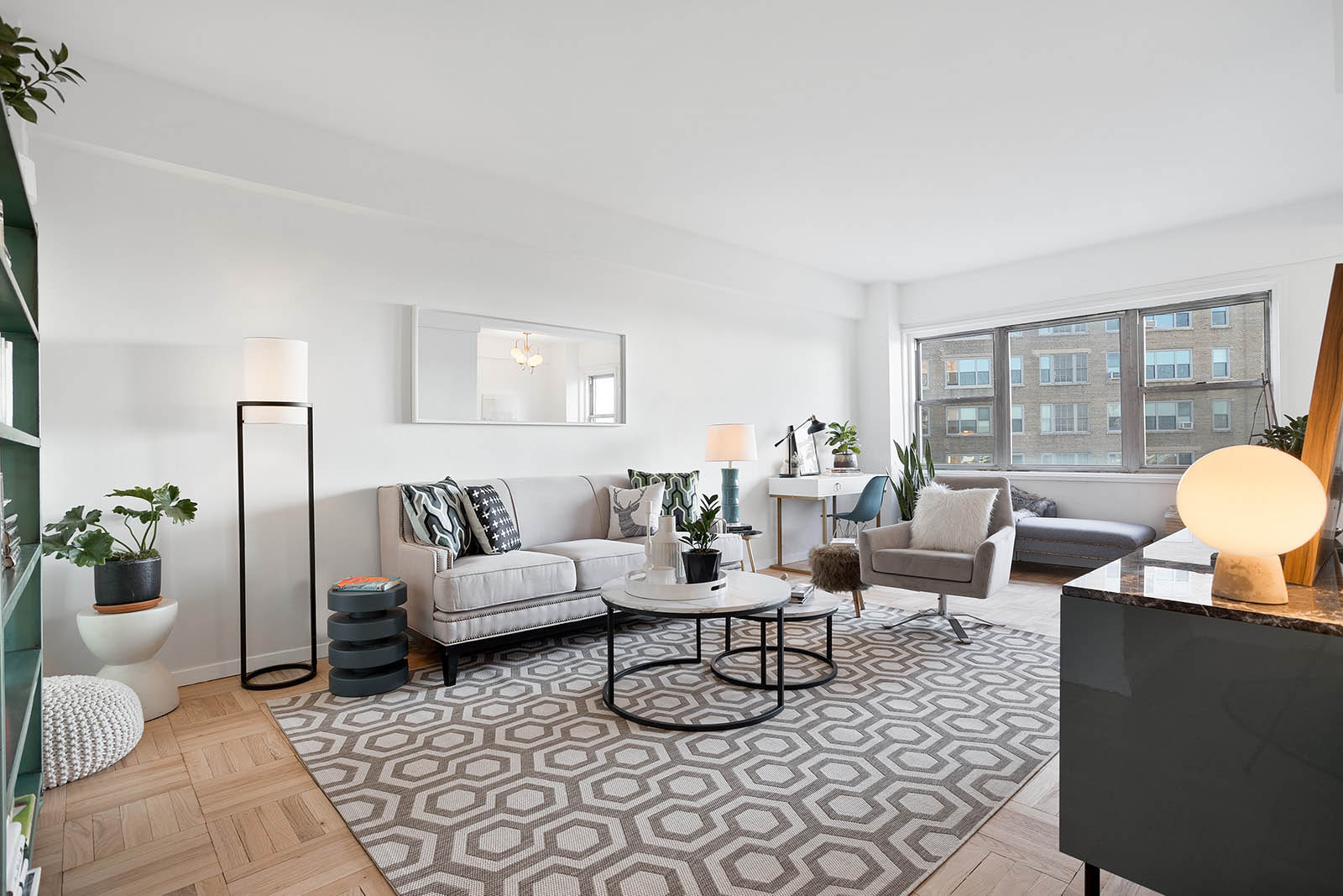 10 Plaza St. East 8B Living Room after staging