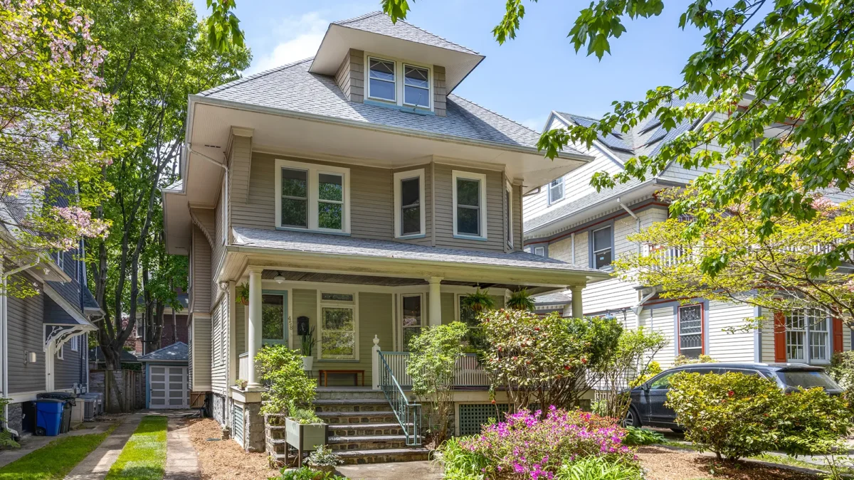 Freestanding turn-of-the-century home exterior